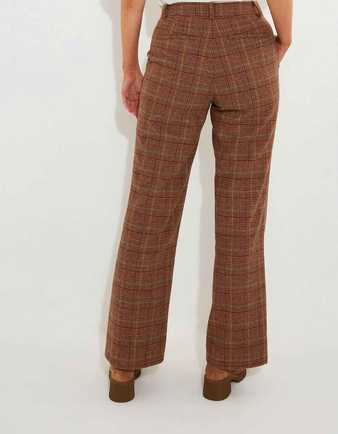 Heritage Check Trousers - Brown