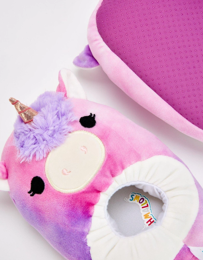 Squishmallow Lola Unicorn Slippers