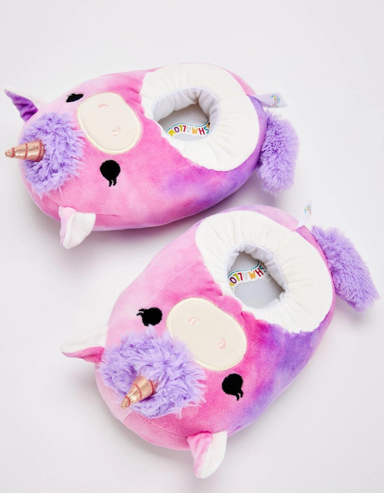 Squishmallow Lola Unicorn Slippers