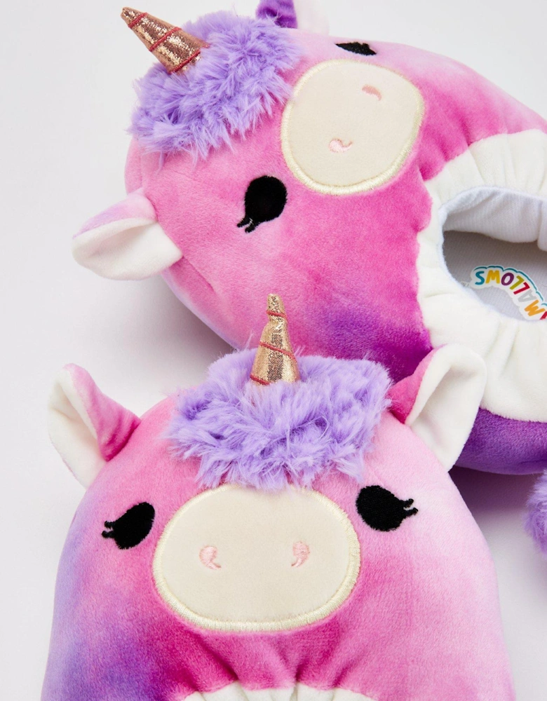 Squishmallow Lola Unicorn Slippers