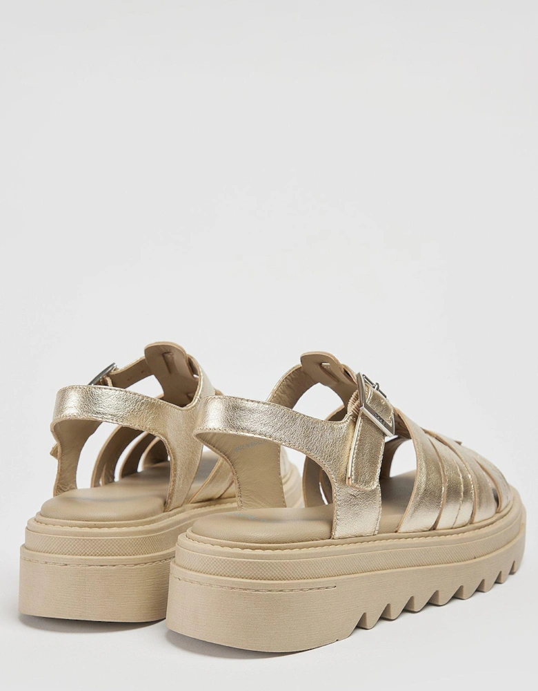 Lara Metallic Sandal - Silver