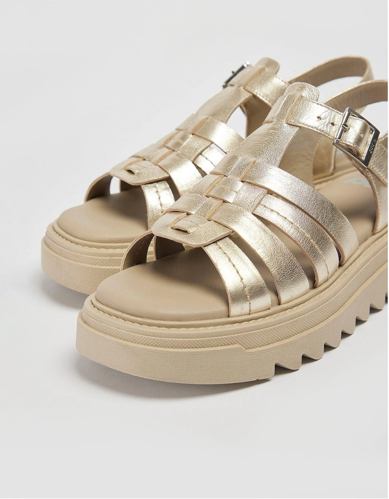 Lara Metallic Sandal - Silver