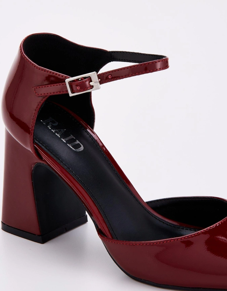Sake Heeled Shoes - Burgundy - Dark Red