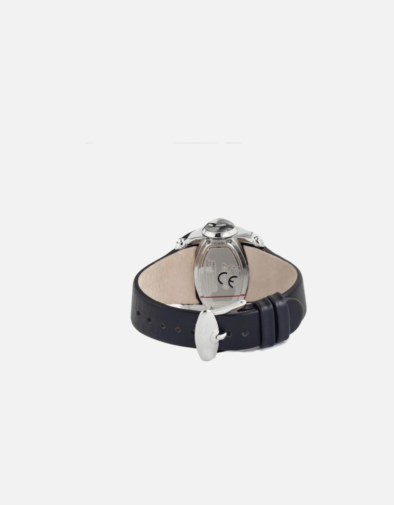 Quartz Analog Watch with Leather Bracelet Women - Black Watches