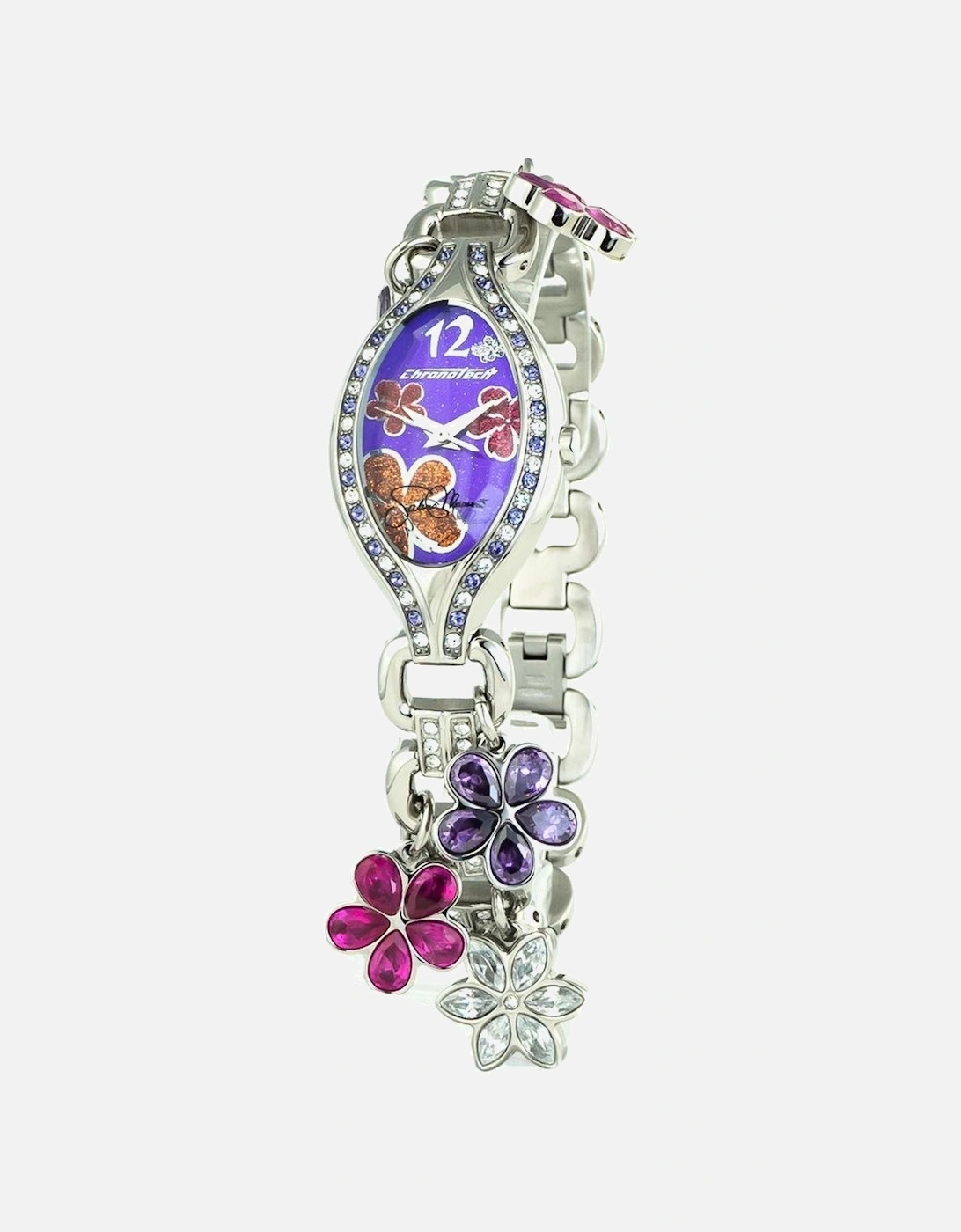 Steel Quartz Analog Watch with Ornamental Horse Women - Silver Watches, 3 of 2