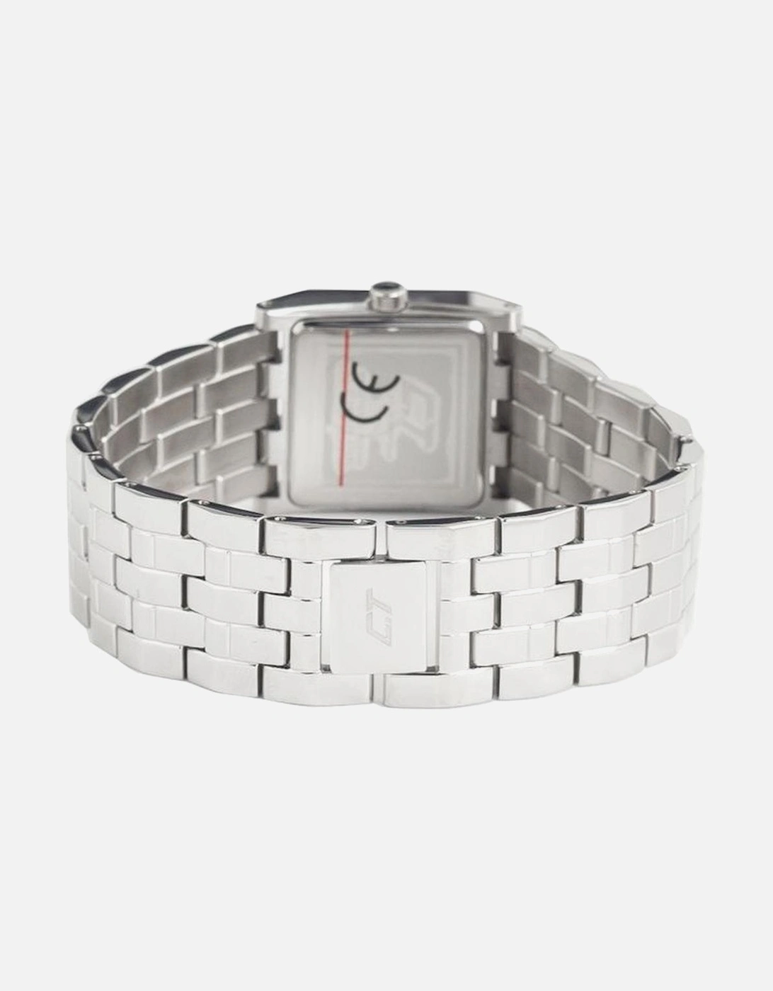 Quartz Analog Steel Case Watch with Blue Dial Women - Silver Watches
