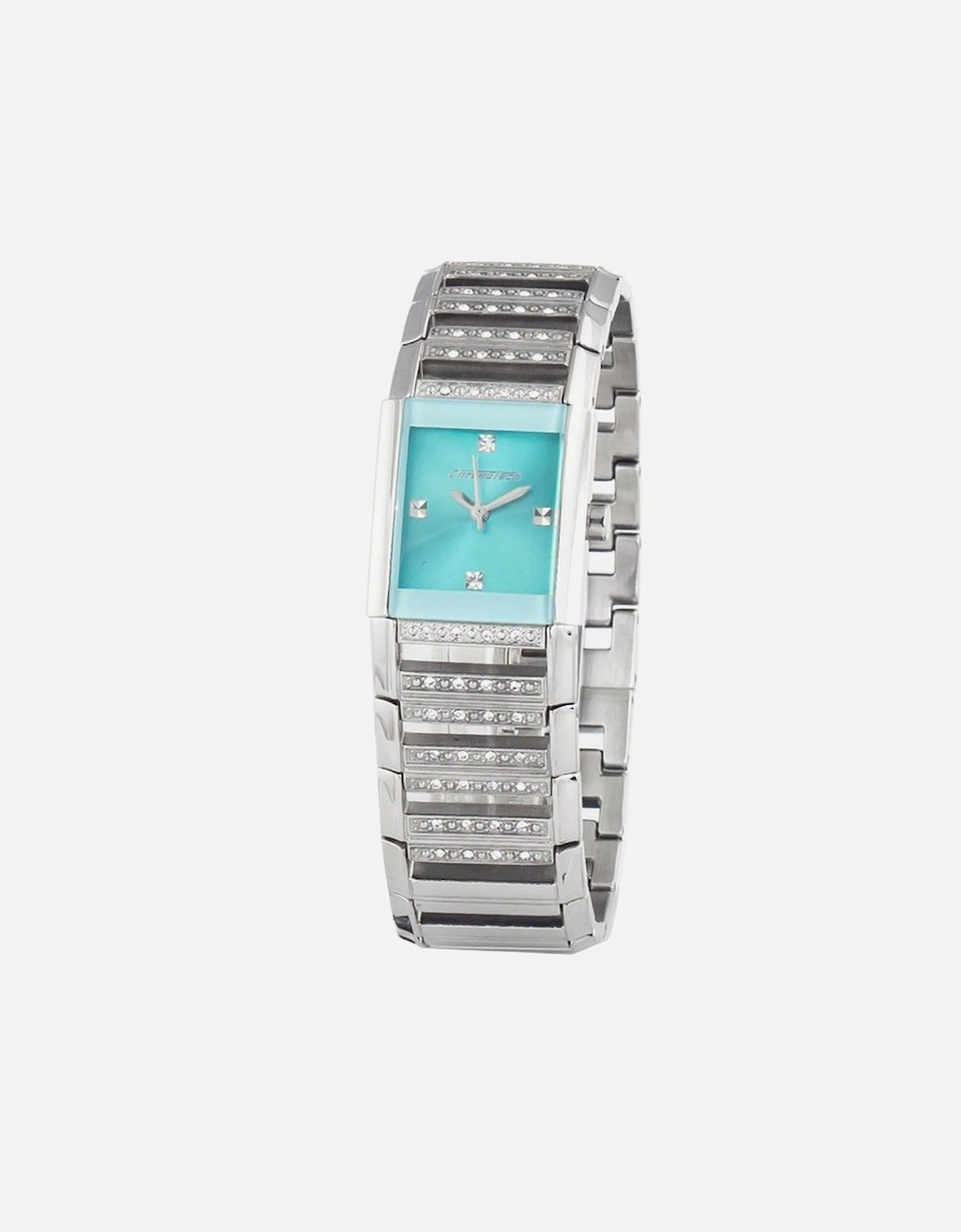 Quartz Analog Steel Case Watch with Blue Dial Women - Silver Watches, 3 of 2