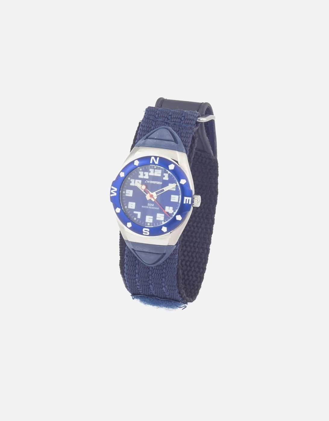 Quartz Analog Steel Case Textile Bracelet Watch Women - Blue Watches, 3 of 2