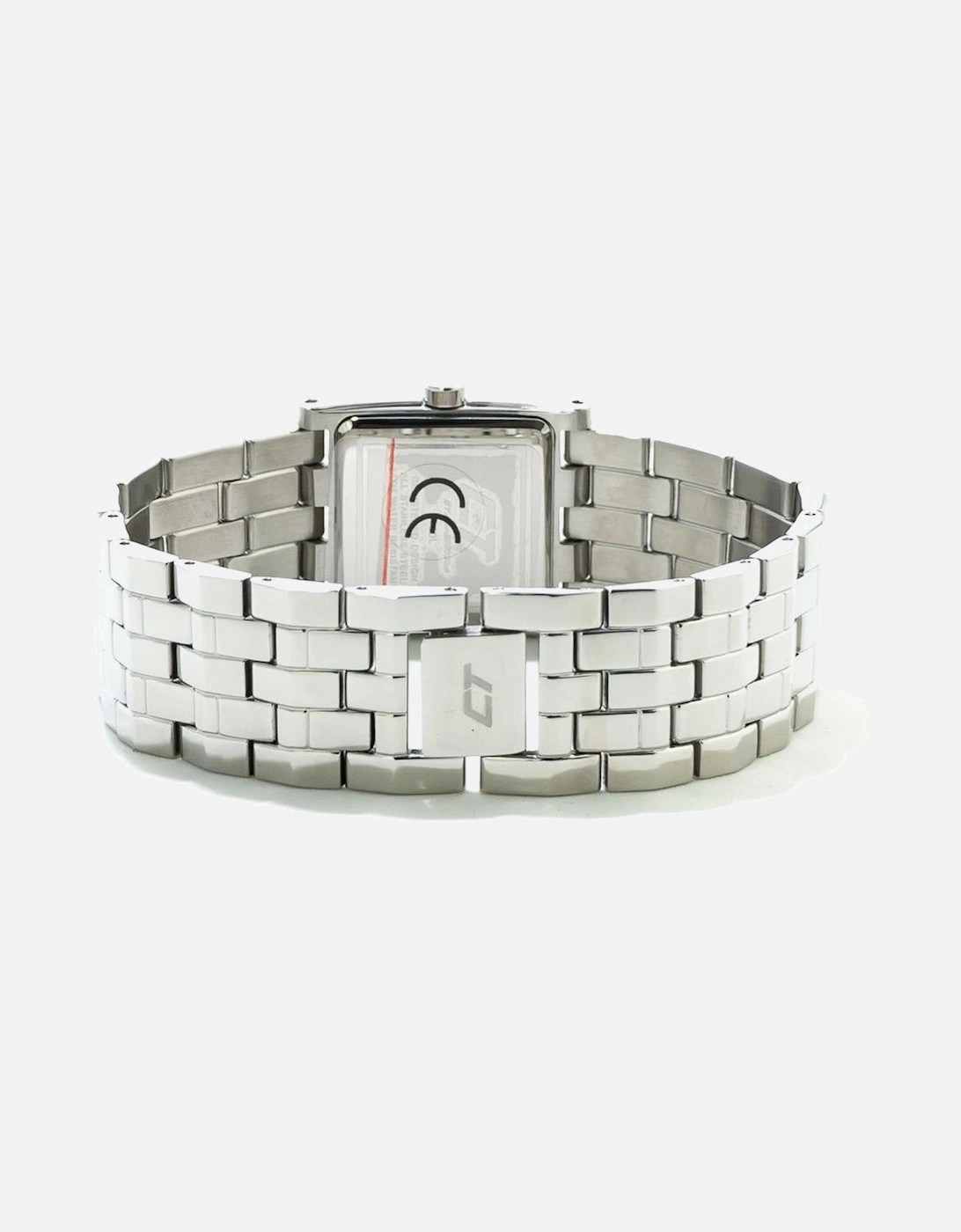 Steel Quartz Analog Watch with Blue Dial Women - Silver Watches
