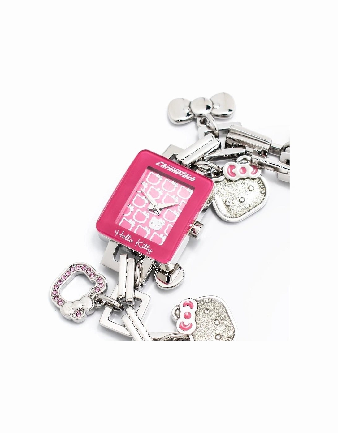 Quartz Analog Steel Watch with Pink Dial Women - Silver Watches