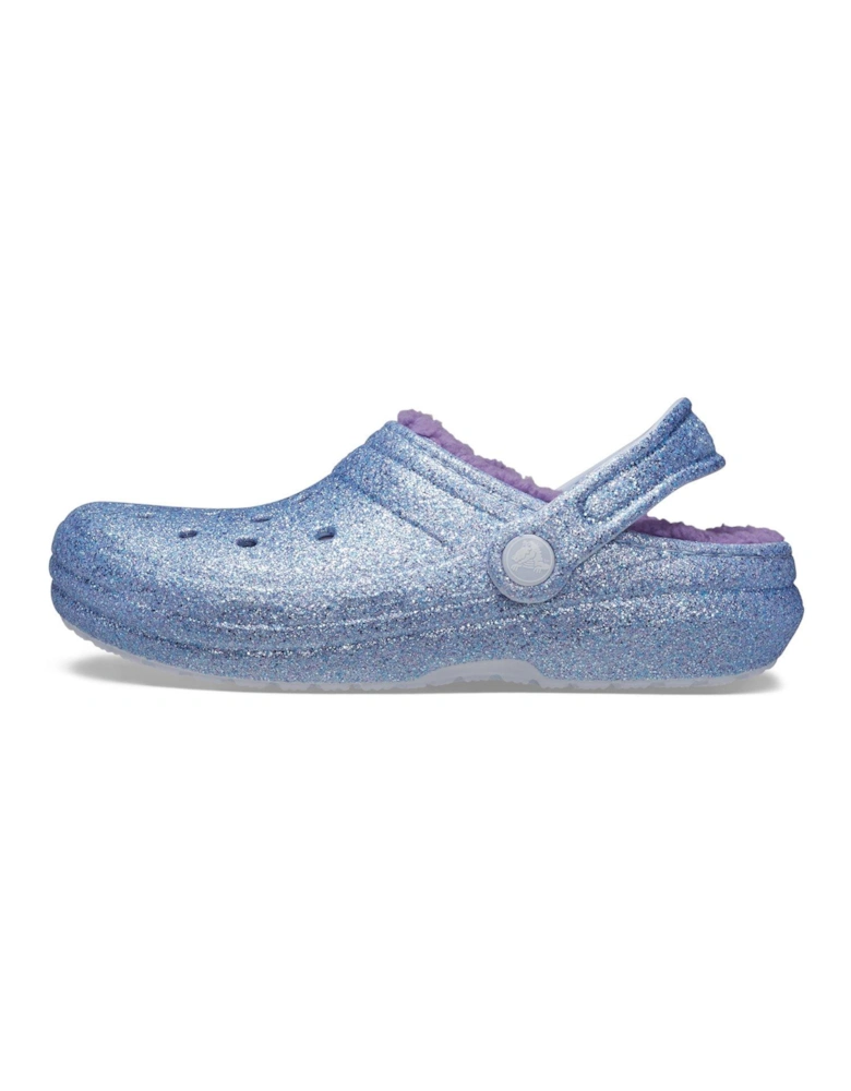 Kids Classic Lined Glitter Clog - Purple