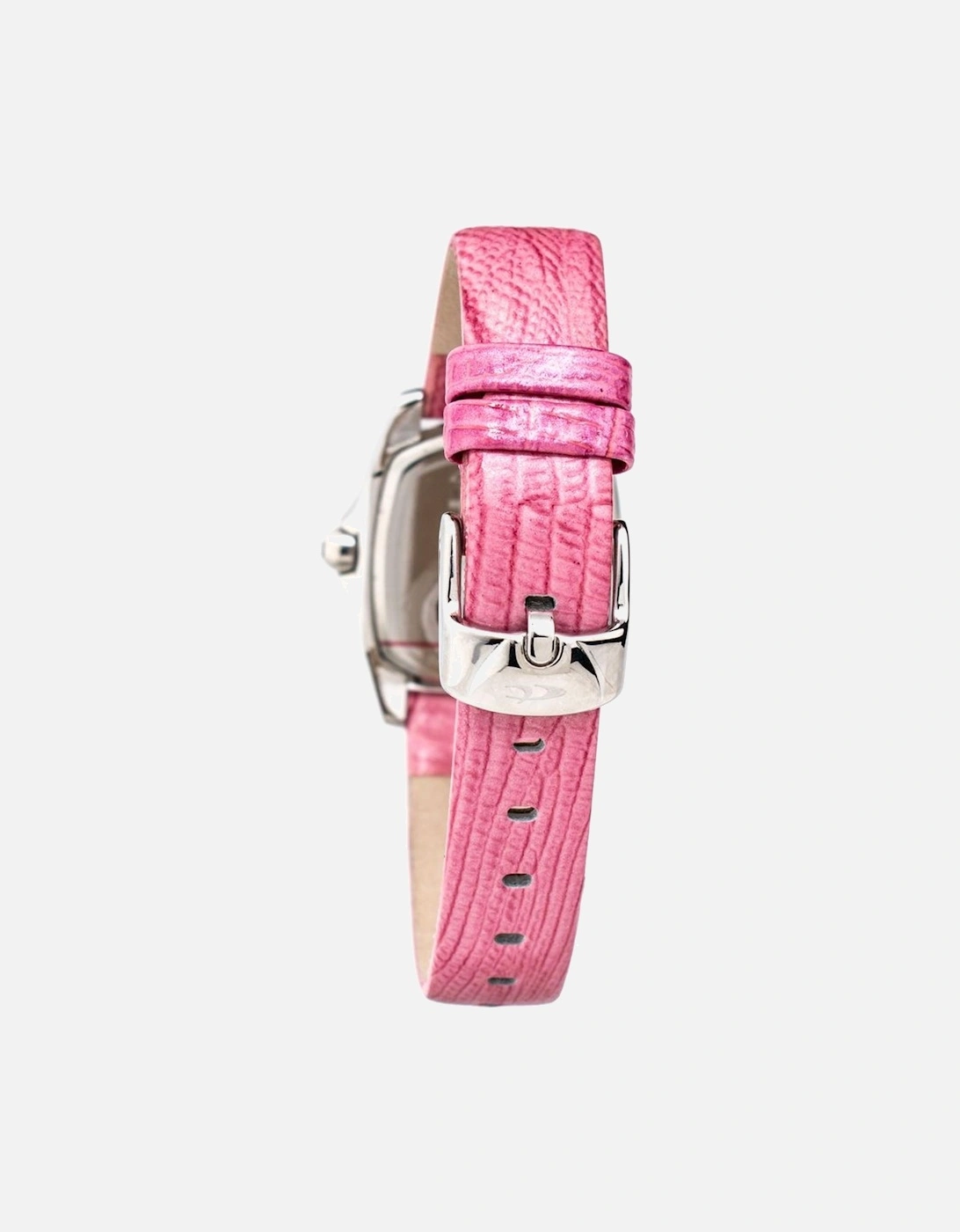 Quartz Analog Steel Case Leather Strap Watch Women - Multicolor