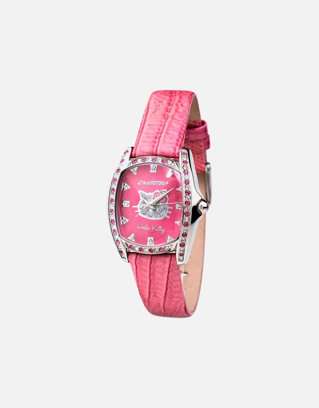 Quartz Analog Steel Case Leather Strap Watch Women - Multicolor, 3 of 2