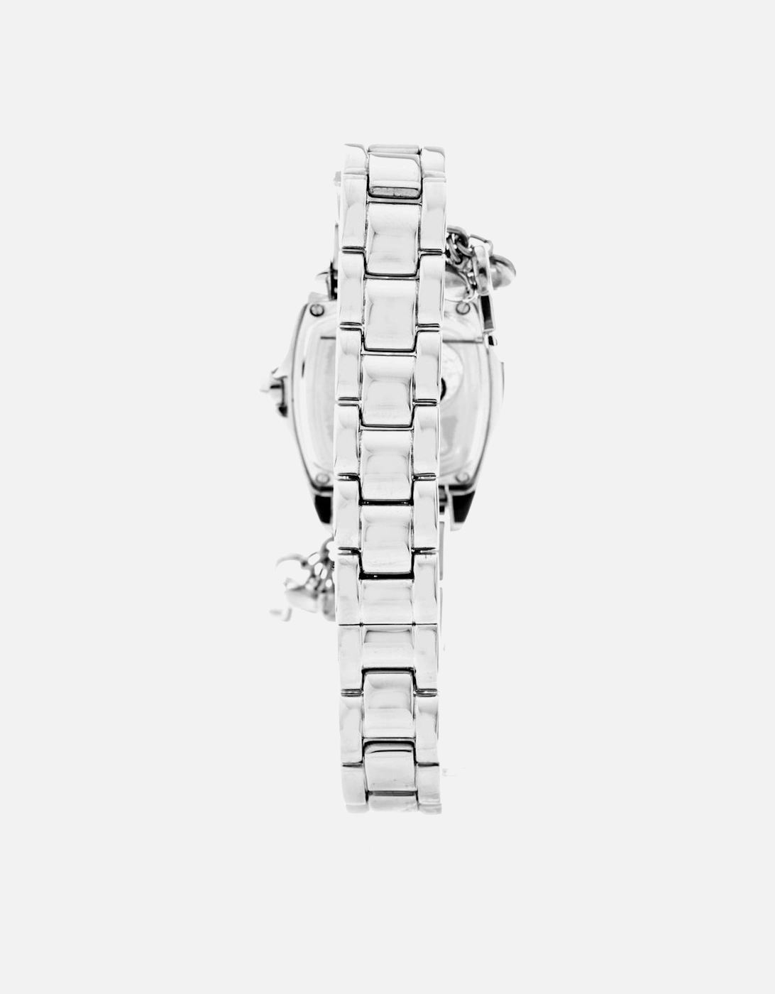 Quartz Analog Steel Watch with Mineral Glass Women - Silver Watches