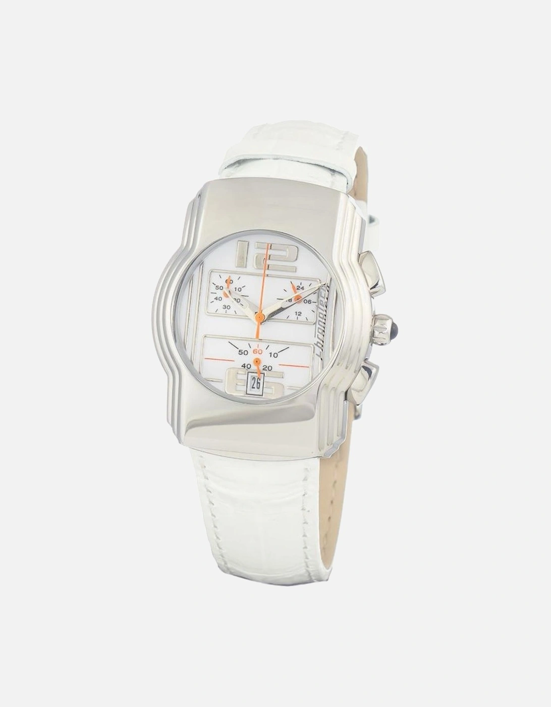 Quartz Analog Watch with Leather Bracelet Women - White Watches, 3 of 2