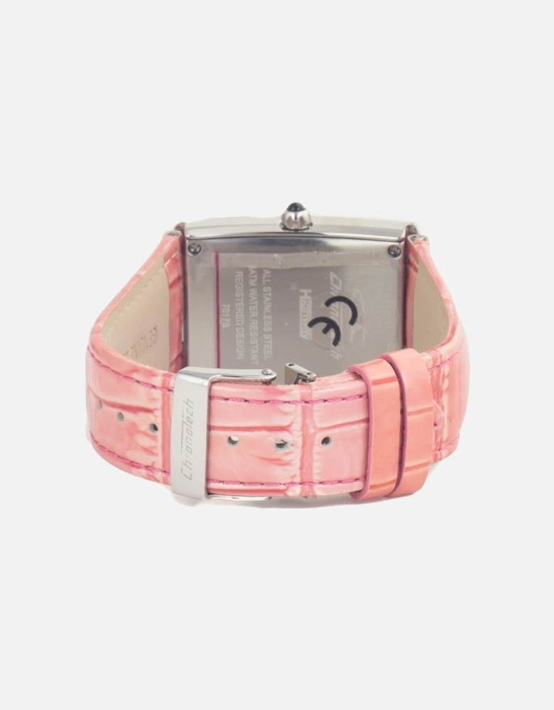 Quartz Analog Steel Case Leather Bracelet Watch Unisex - Multicolor