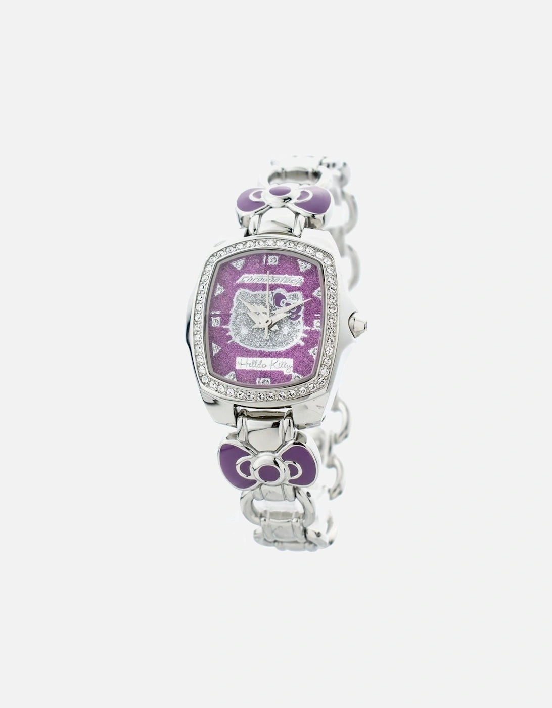 Quartz Analog Steel Case Watch with Lilac Dial Women - Silver Watches, 3 of 2