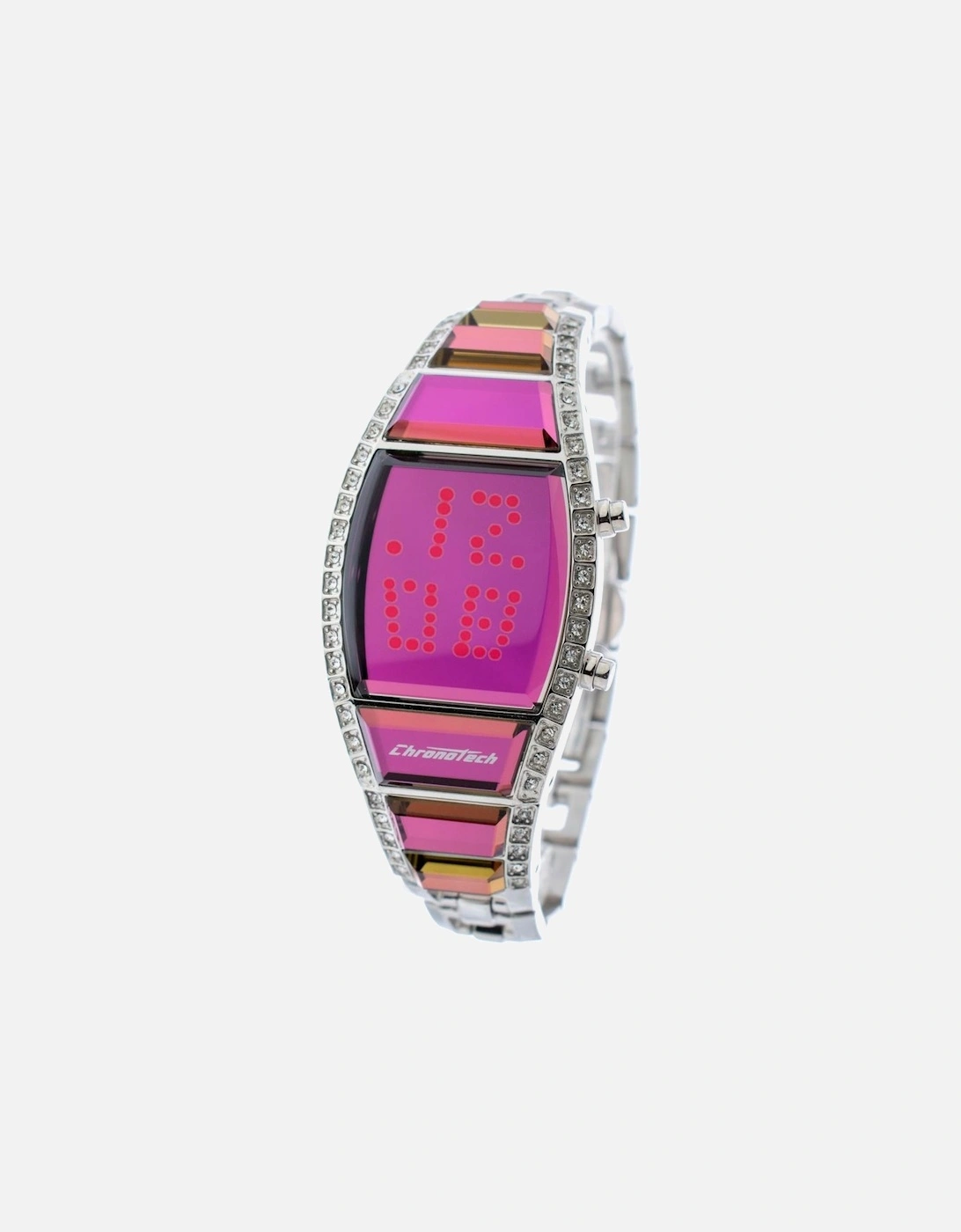 Digital Quartz Steel Case Watch Women - Silver Watches, 3 of 2