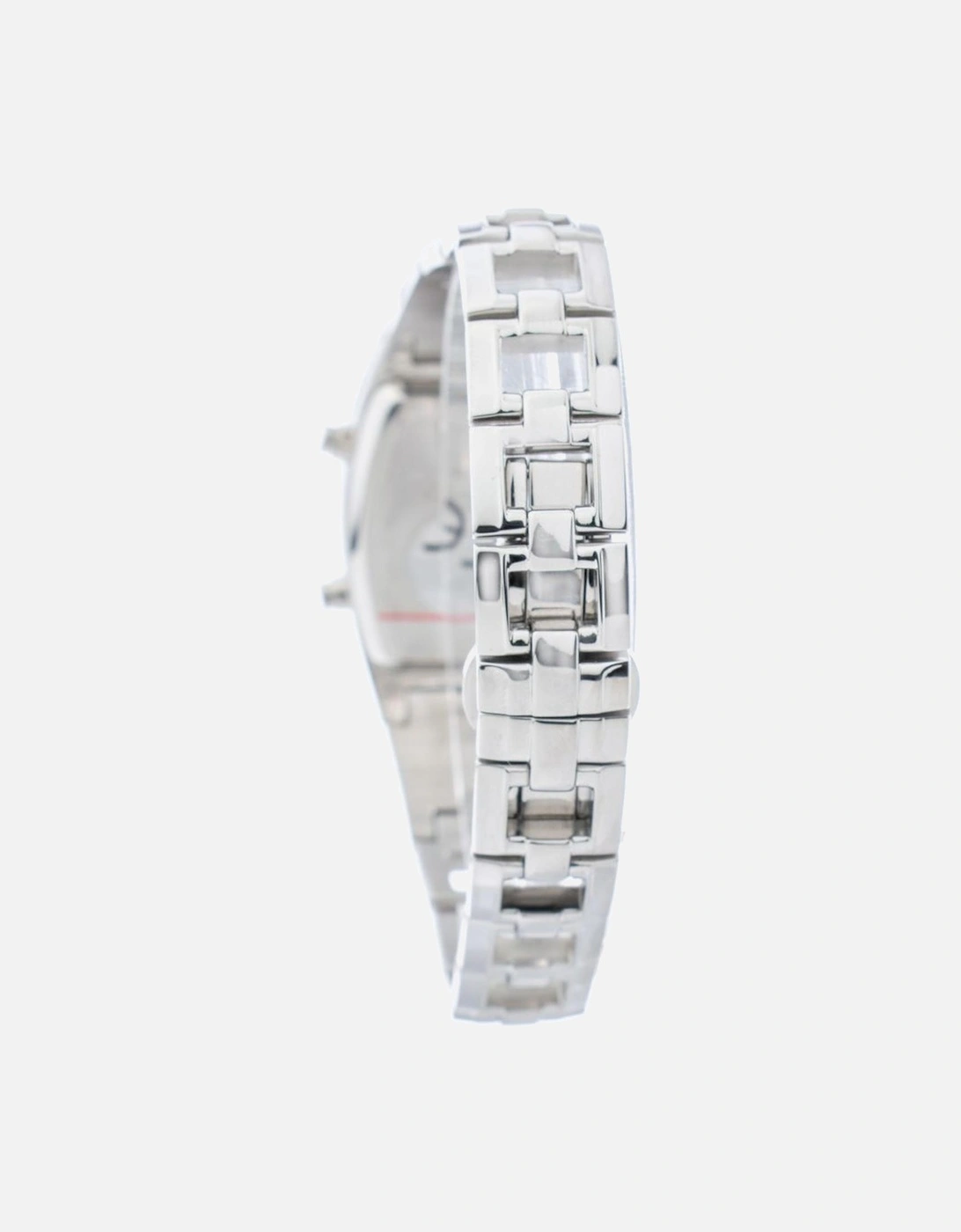 Digital Quartz Steel Case Watch Women - Silver Watches