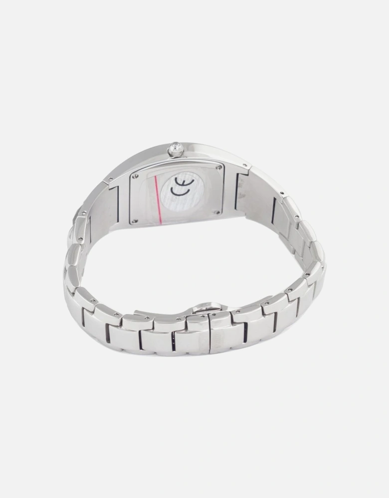 Steel Quartz Analog Watch with Mineral Glass Women - Silver Watches