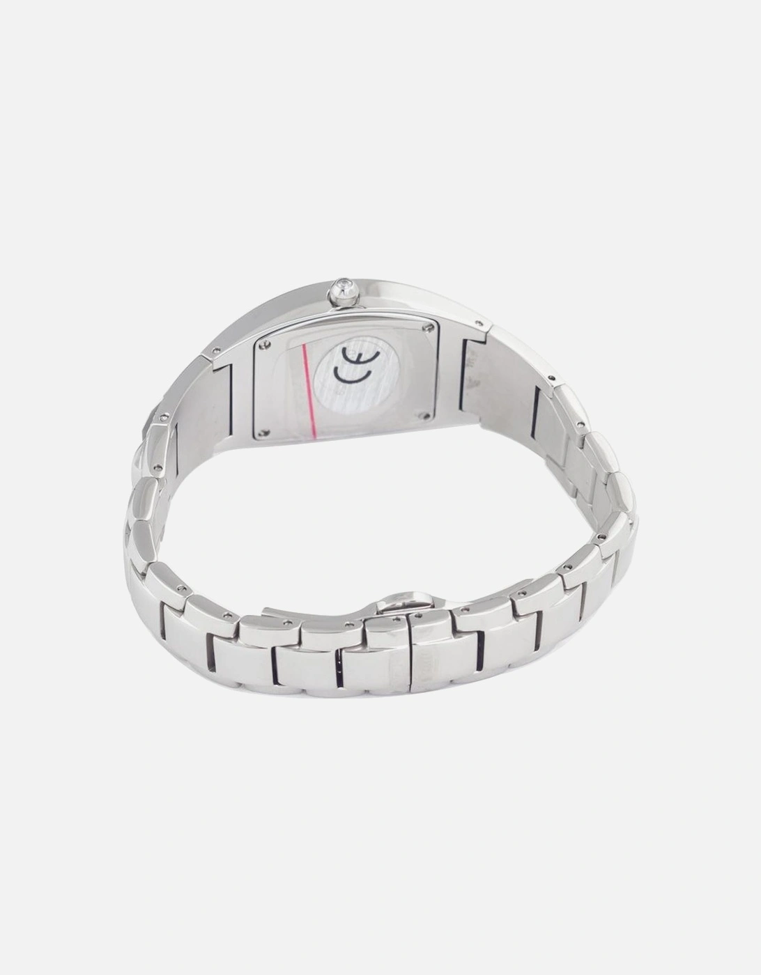 Steel Quartz Analog Watch with Mineral Glass Women - Silver Watches