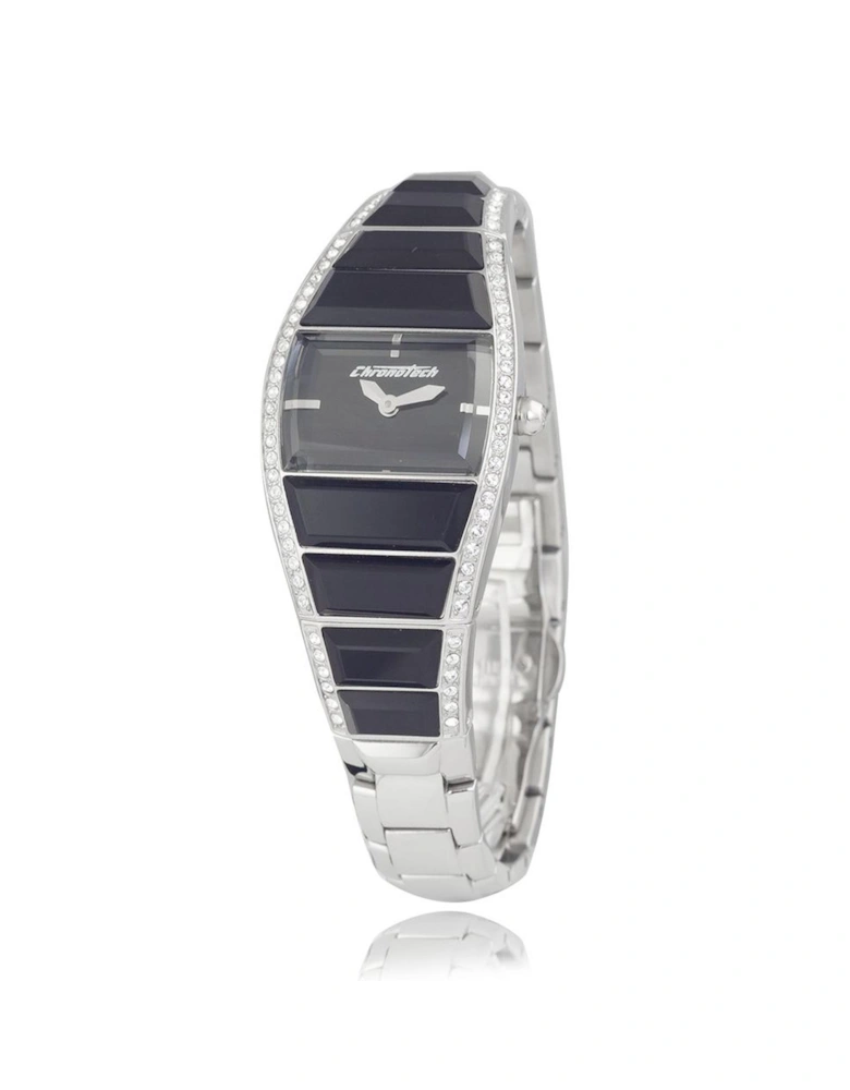 Steel Quartz Analog Watch with Mineral Glass Women - Silver Watches