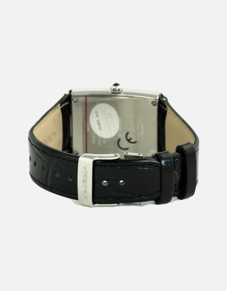 Quartz Analog Steel Case Watch with Blue Dial Unisex - Silver Unisex