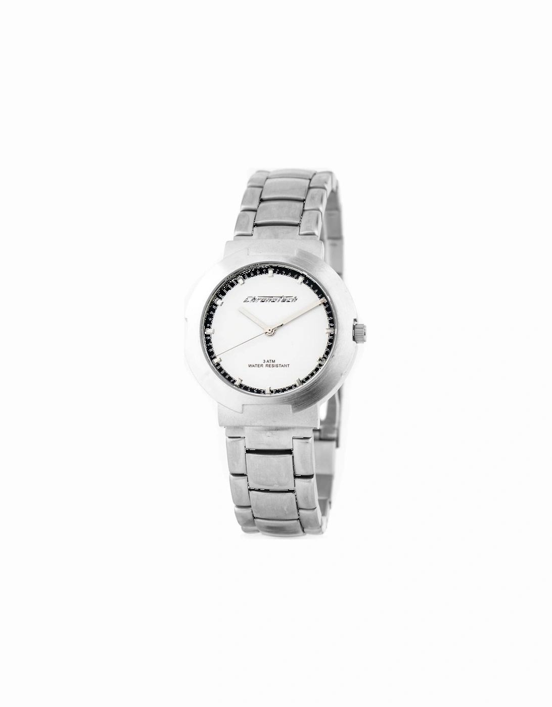 Steel Quartz Analogue Watch with Butterfly Clasp Women - Silver, 3 of 2