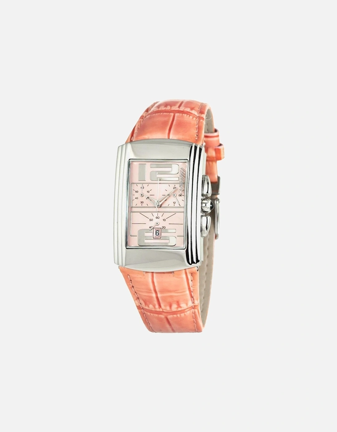 Quartz Analog Steel Case Leather Bracelet Watch Women - Multicolor, 3 of 2