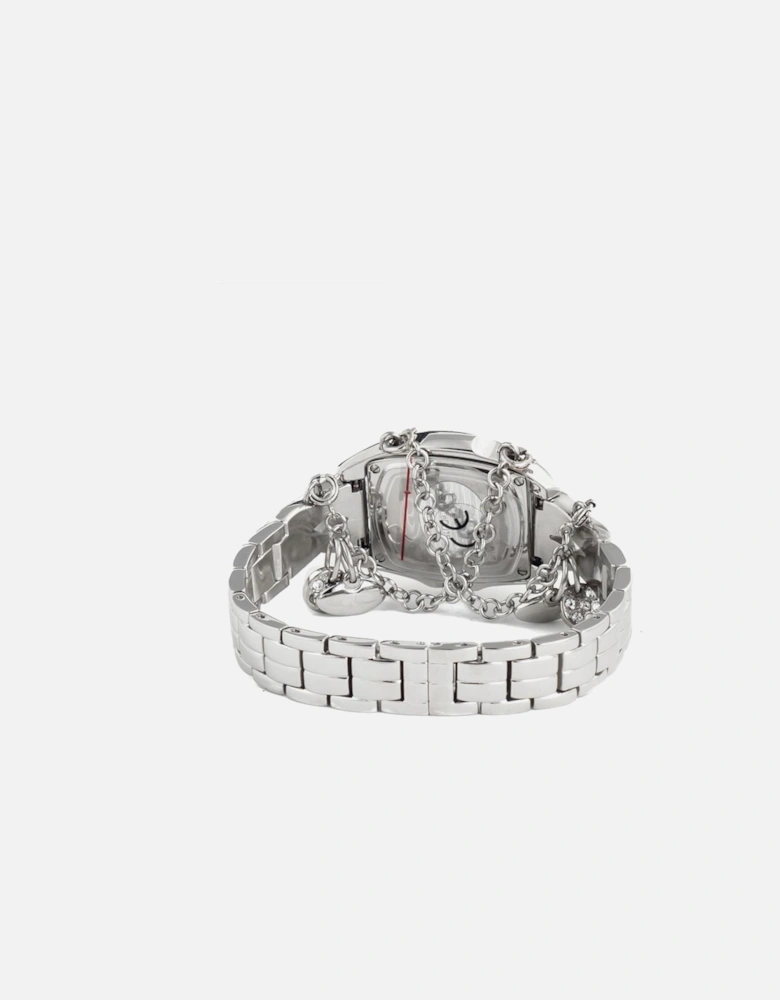 Steel Quartz Analog Watch with Mineral Glass Women - Silver Watches