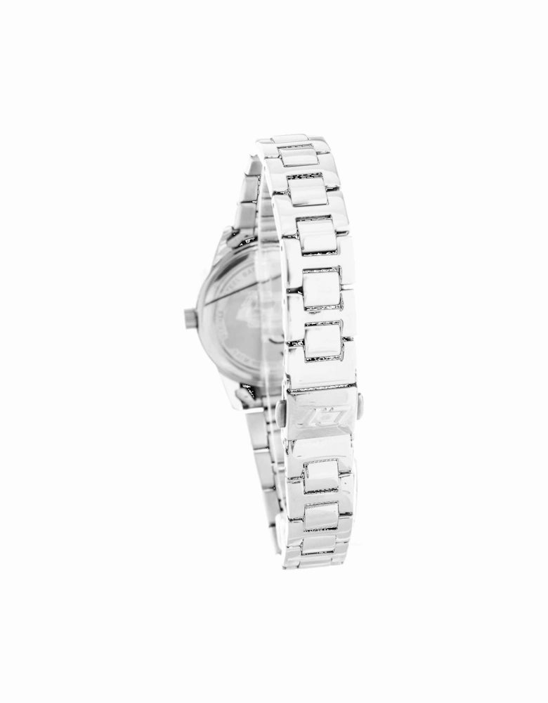 Steel Quartz Analog Watch with Silent Movement Women - Silver Watches