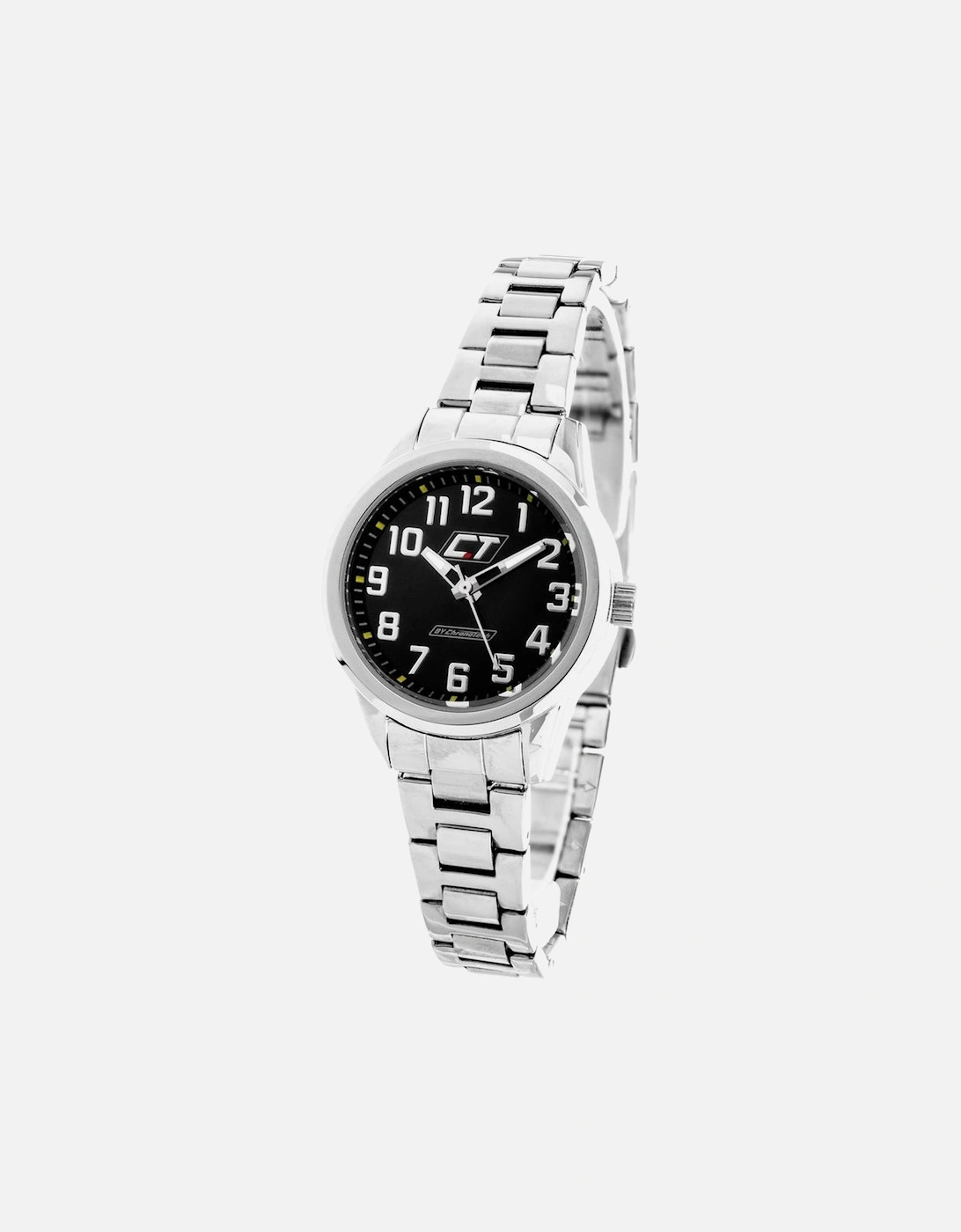 Steel Quartz Analog Watch with Silent Movement Women - Silver Watches, 3 of 2