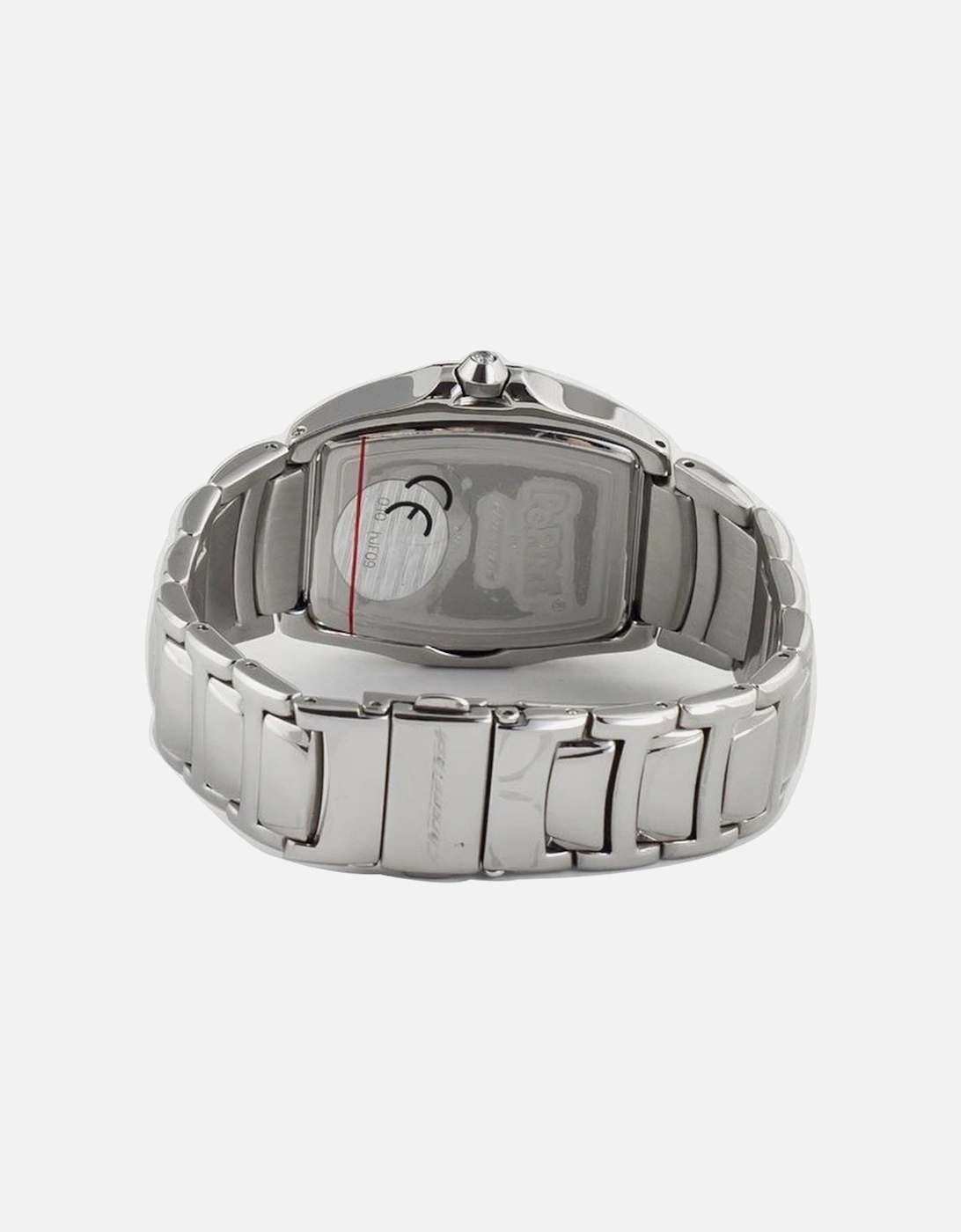 Quartz Steel Case Analog Watch with Pink Dial Women - Silver Watches