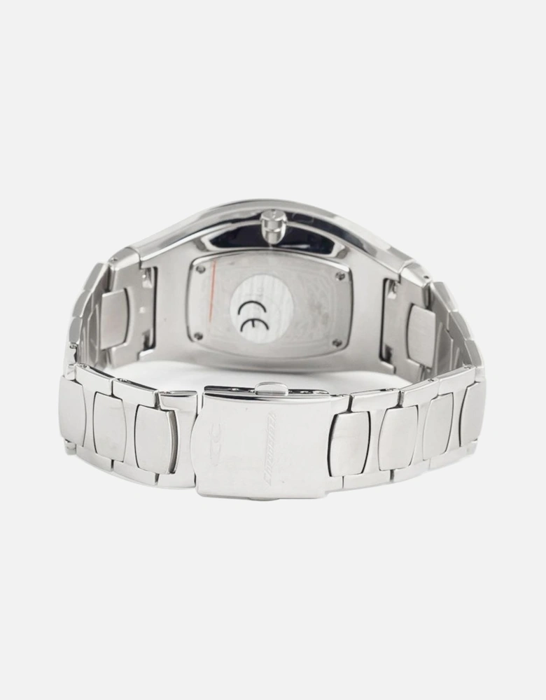Steel Quartz Analog Watch with UV Filter Women - Silver Watches