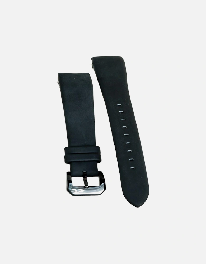 Quartz Steel Case Rubber Strap Analog Watch Unisex - Black Unisex
