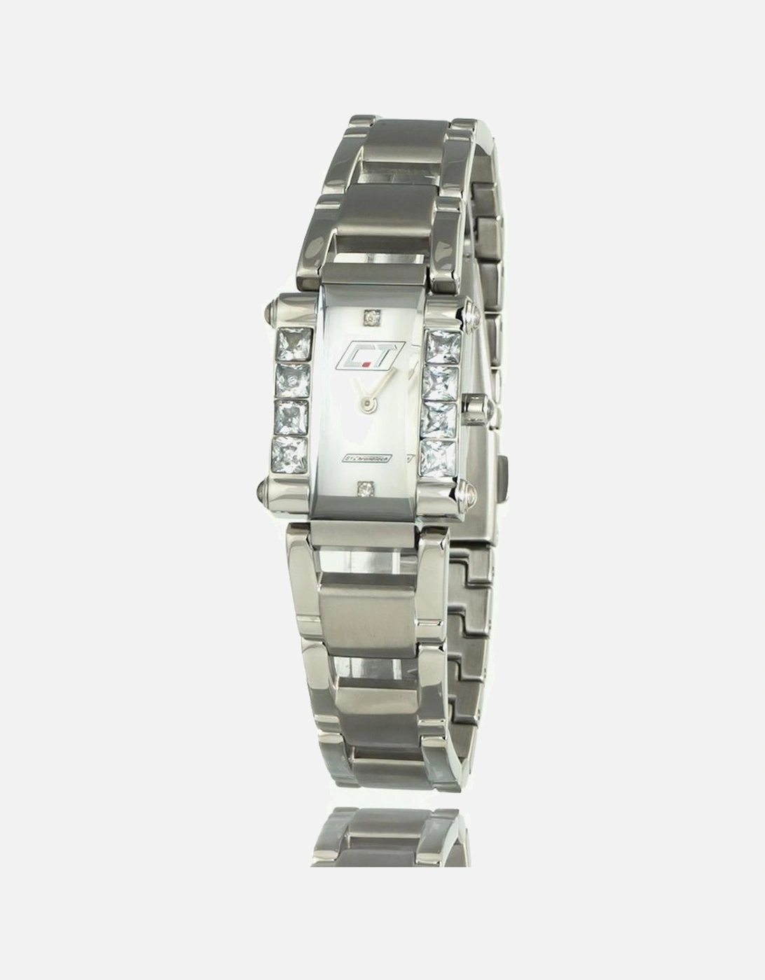 Steel Quartz Analog Watch with Silent Movement Women - Silver Watches, 3 of 2