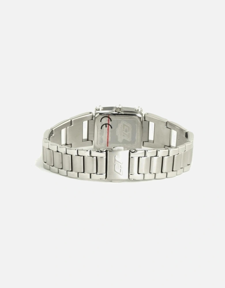 Steel Quartz Analog Watch with Silent Movement Women - Silver Watches