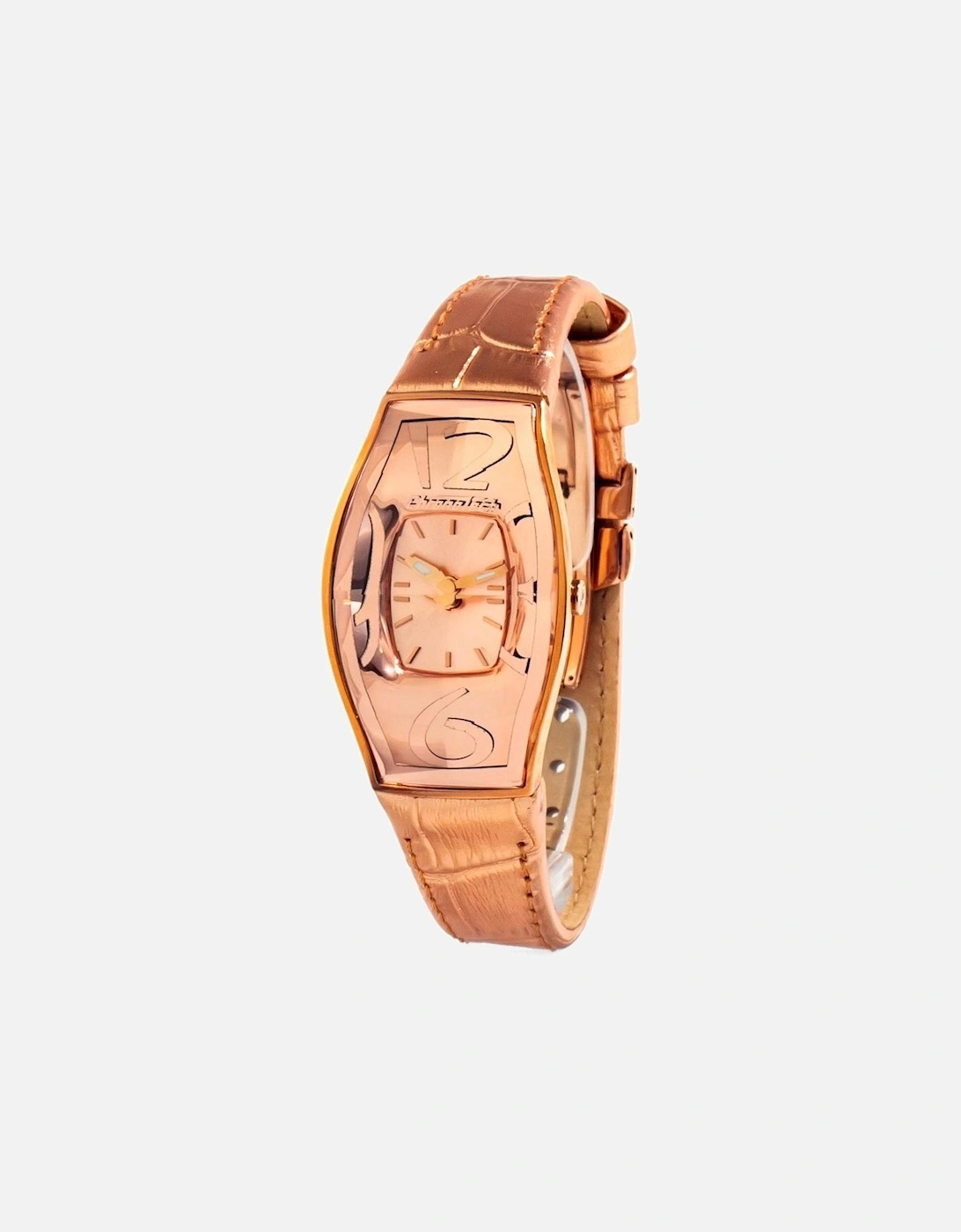 Quartz Analog Steel Case Leather Bracelet Watch Women - Multicolor, 3 of 2
