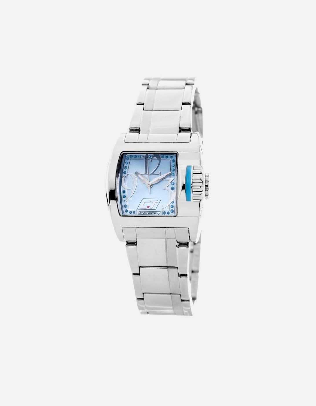 Steel Analog Quartz Watch with Blue Dial Women - Silver Watches, 3 of 2