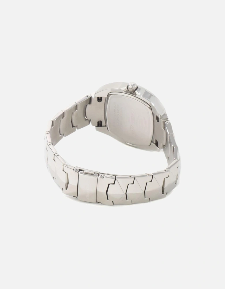 Stainless Steel Quartz Analog Watch Women - Silver Watches