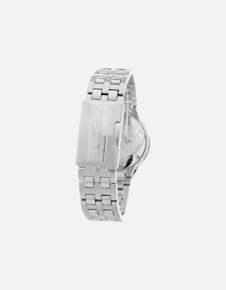 Steel Quartz Analog Watch with Blue Dial Unisex - Silver Unisex
