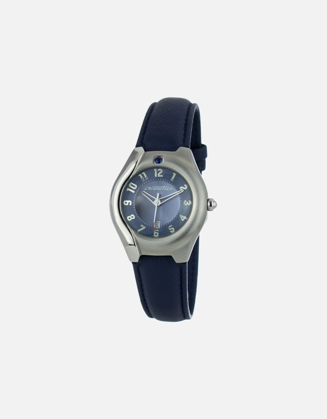 Steel Quartz Chronograph Analog Watch Women - Silver Watches, 3 of 2