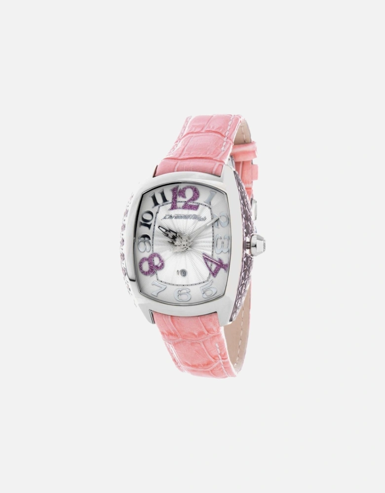 Quartz Analog Steel Case Leather Bracelet Watch Women - Multicolor