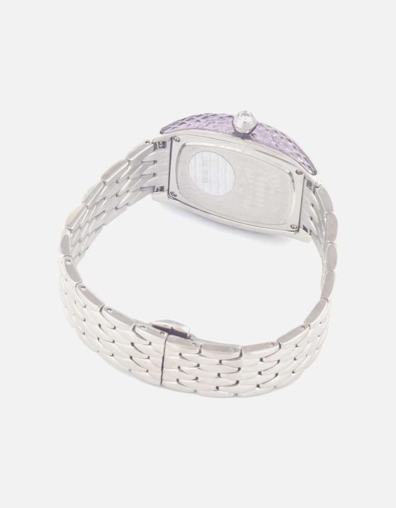 Quartz Analog Steel Case Watch Women - Silver Watches