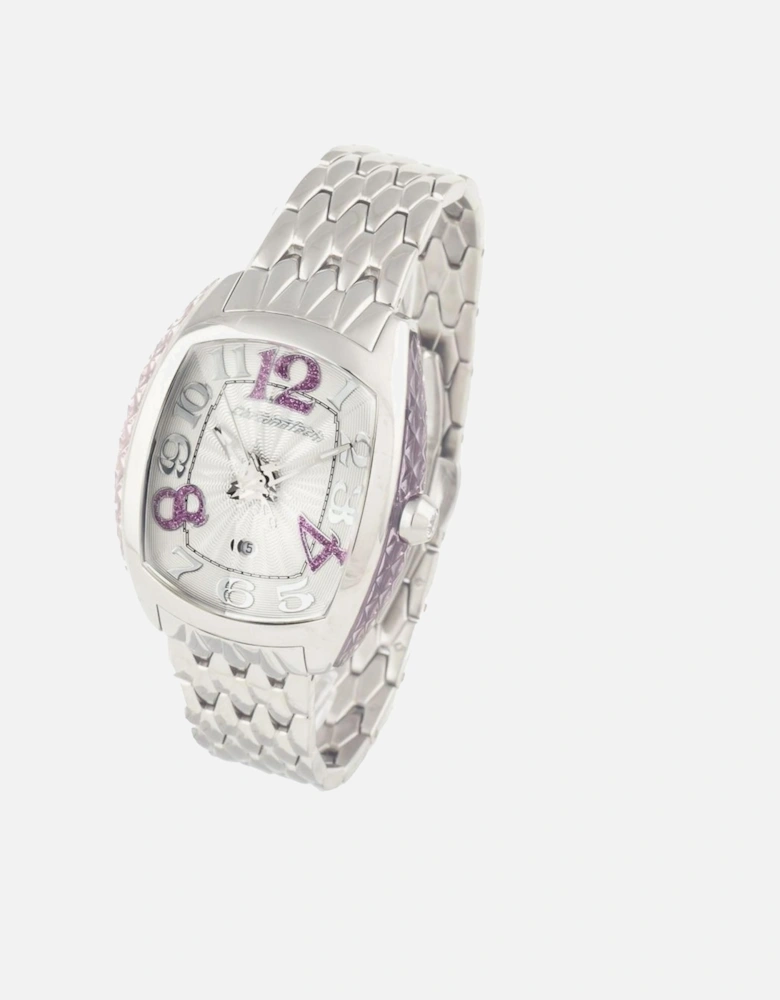 Quartz Analog Steel Case Watch Women - Silver Watches