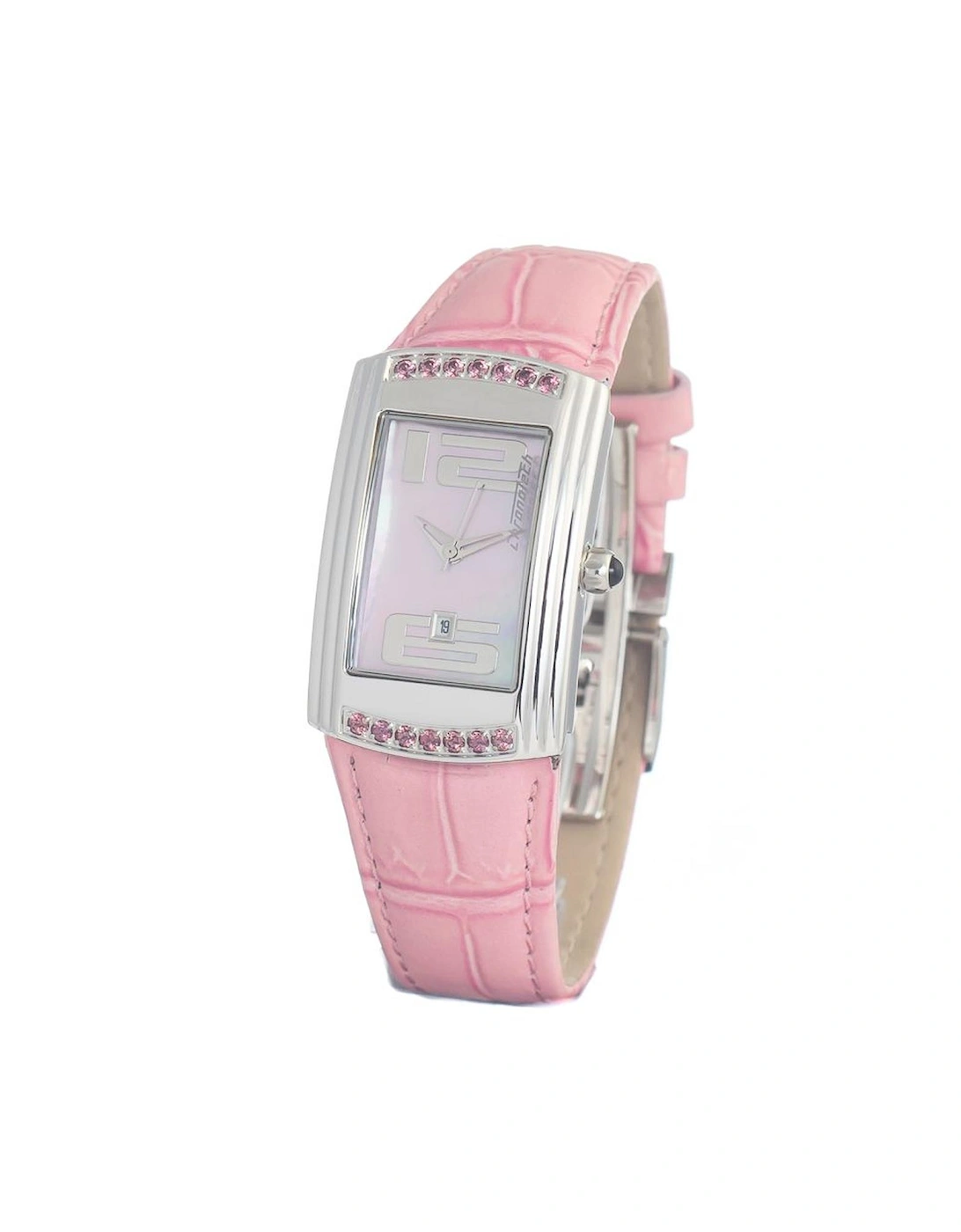 Quartz Analog Steel Case Leather Bracelet Watch Women - Multicolor, 3 of 2
