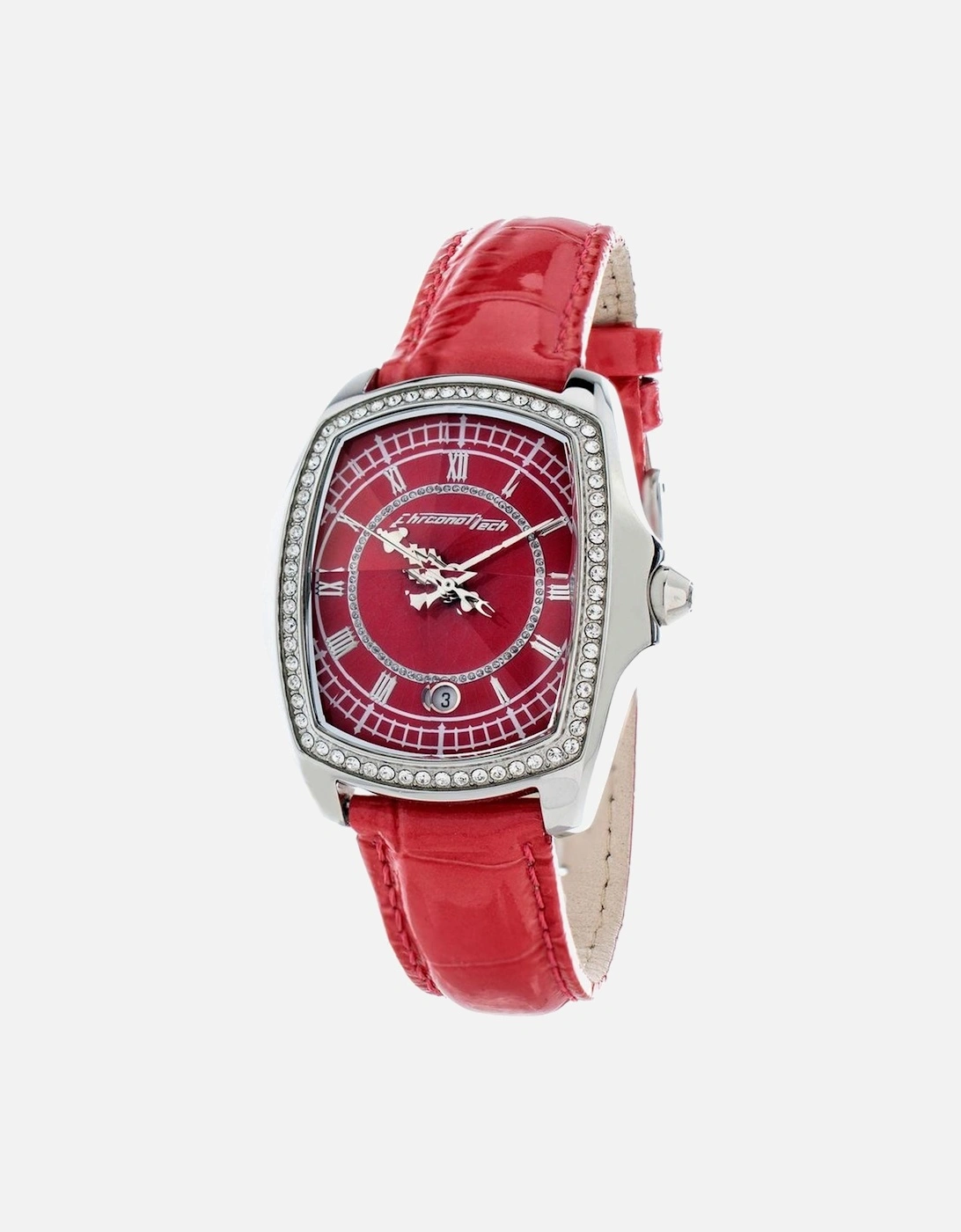Quartz Analog Steel Case Leather Bracelet Watch Women - Silver Watches, 2 of 1