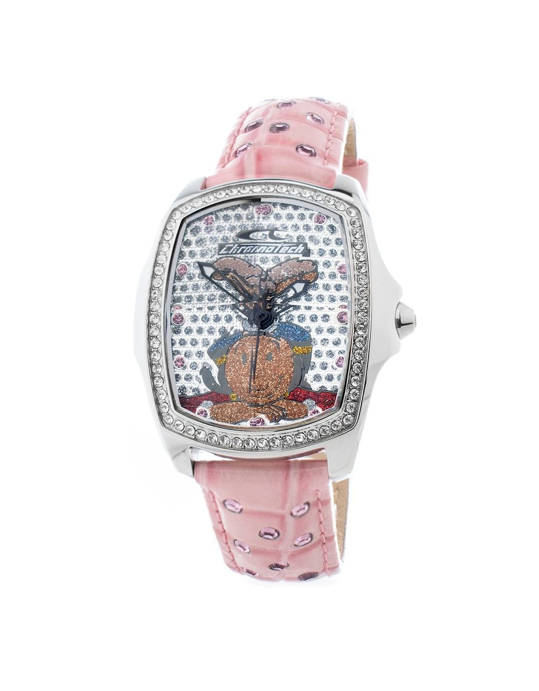 Quartz Analog Steel Case Leather Bracelet Watch Women - Multicolor, 3 of 2