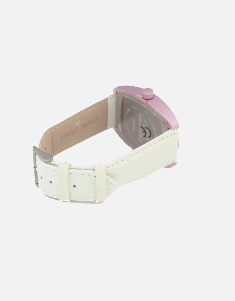 Quartz Analog Steel Case Leather Bracelet Watch Unisex - Multicolor
