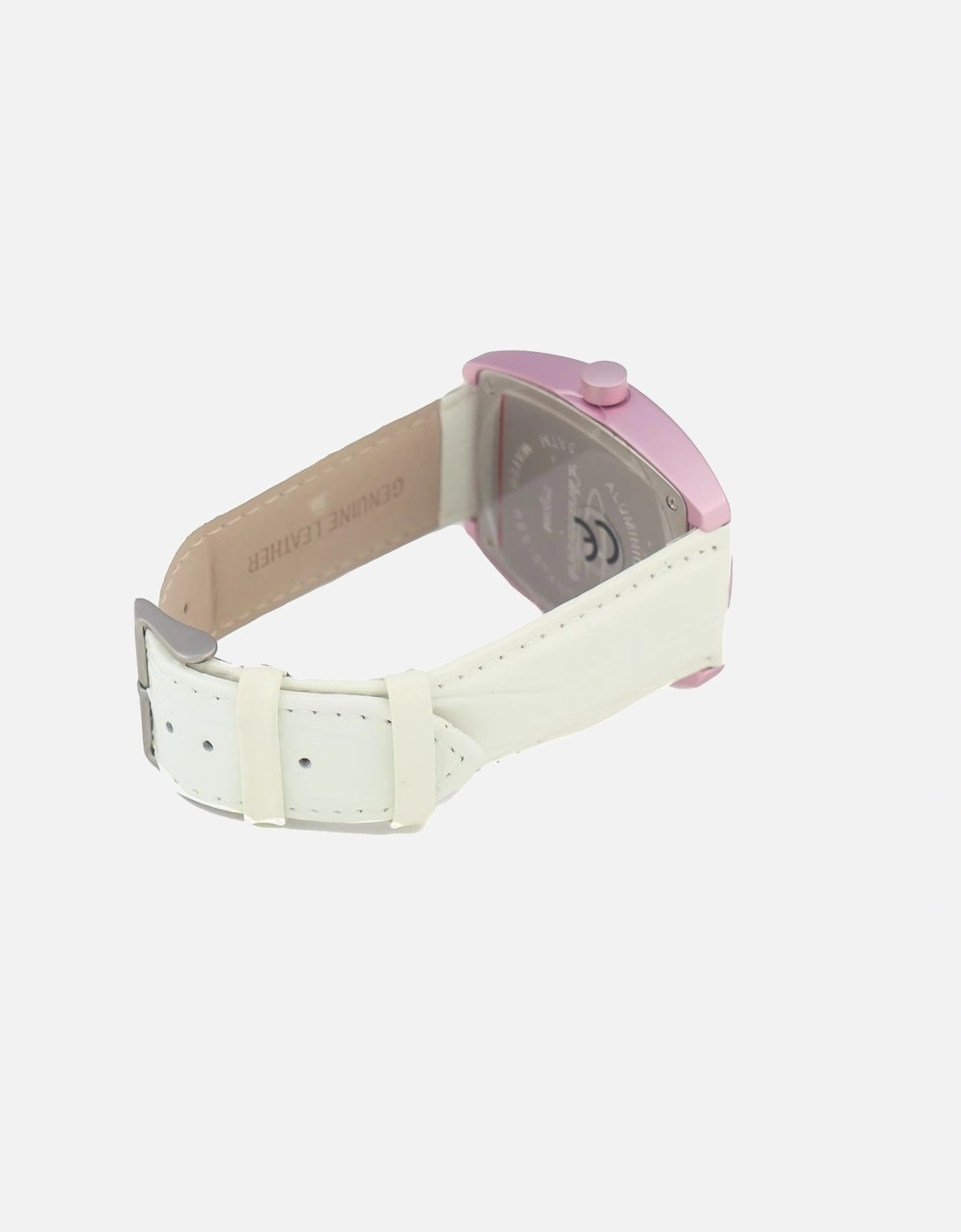Quartz Analog Steel Case Leather Bracelet Watch Unisex - Multicolor